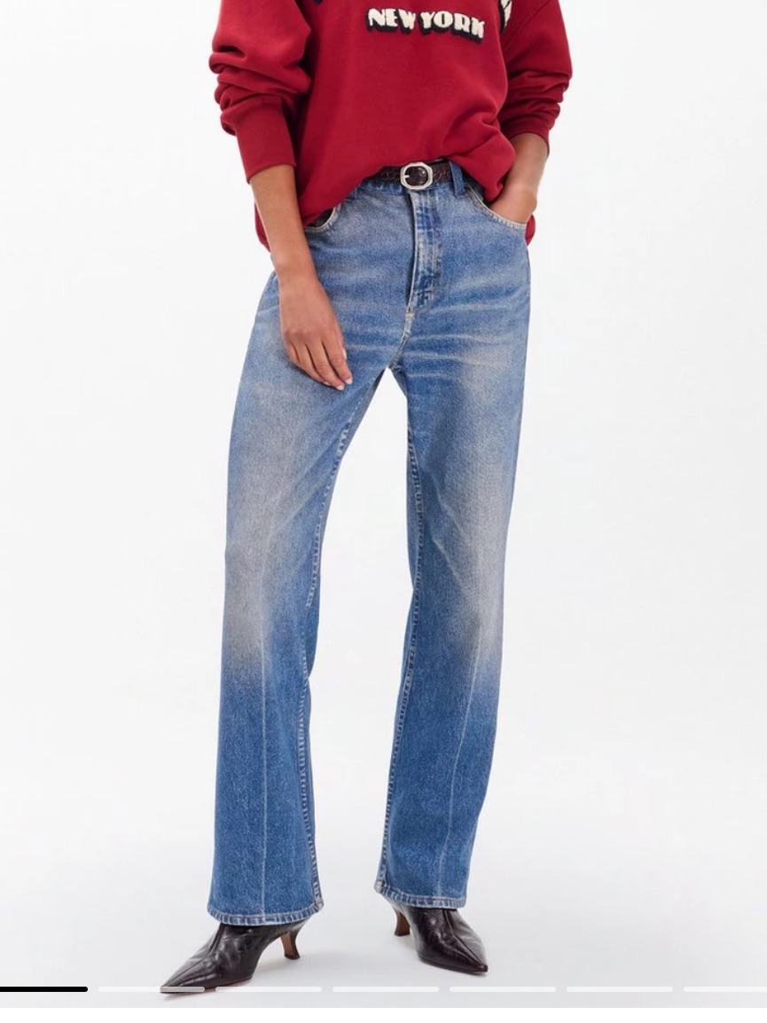 Rag & Bone Miramar Shea Relaxed Straight-Leg Jeans In Ryder Size 26